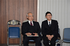 受賞者　左より横倉　輝男先生、澤田　誠吾先生